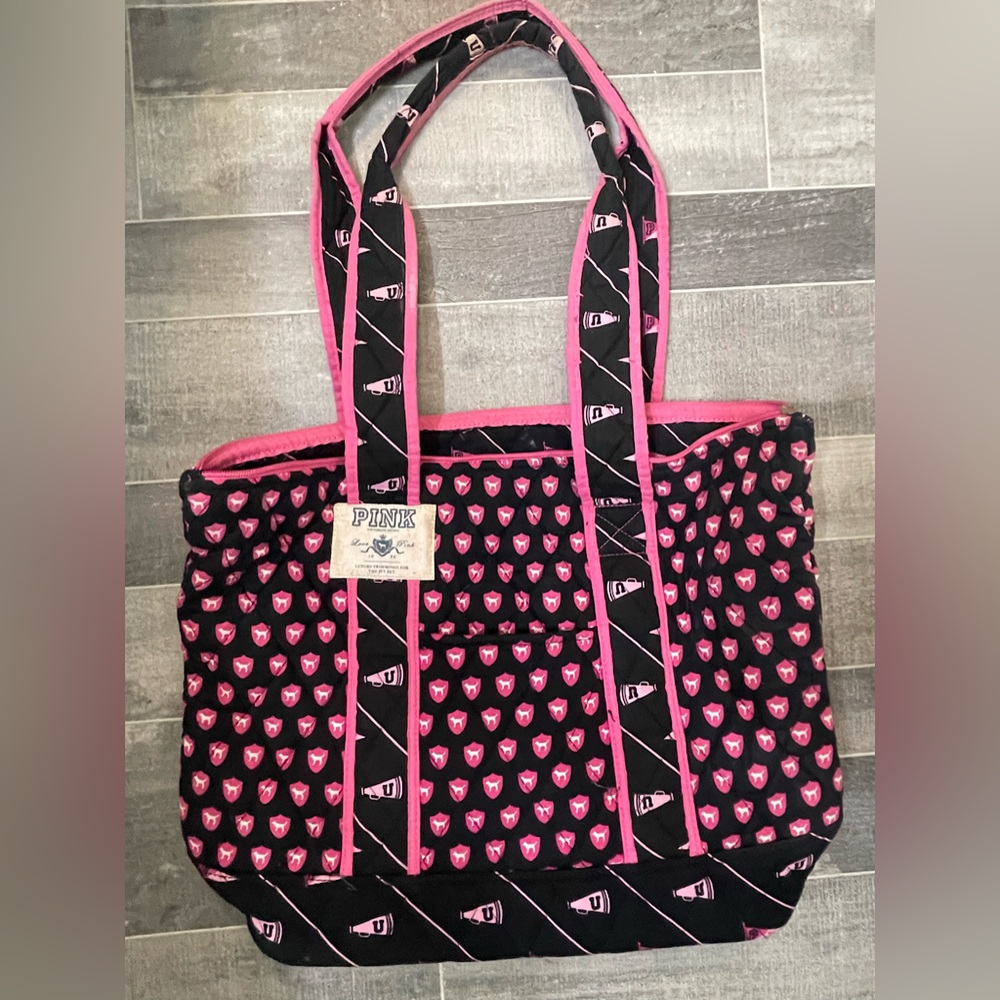 Vintage VS PINK quilt cheer bag